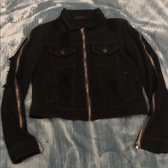 Calmar Romeo Distressed Black Demim Jacket - Picture 7 of 9